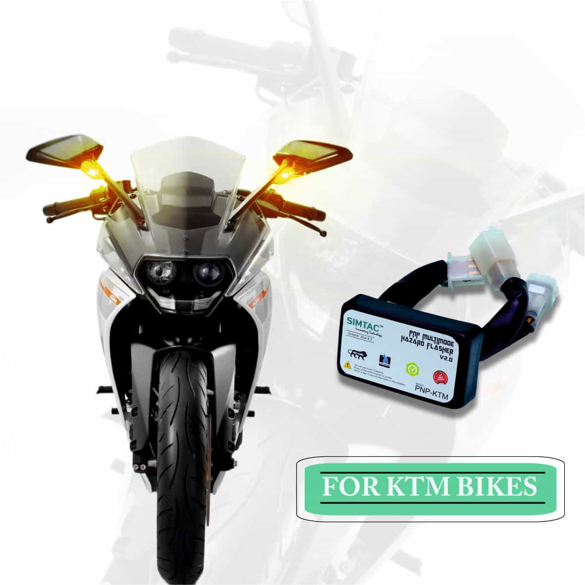 KTM RC DUKE Compatible Simtac PNP Hazard Module Adapter